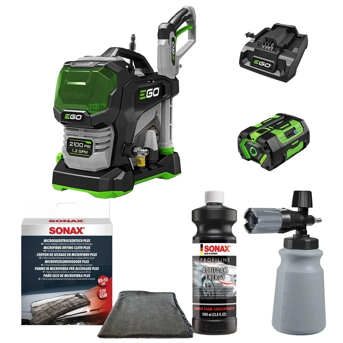 Image of EGO Power+ SONAX Complete Foam Wash Bundle - 2100 PSI