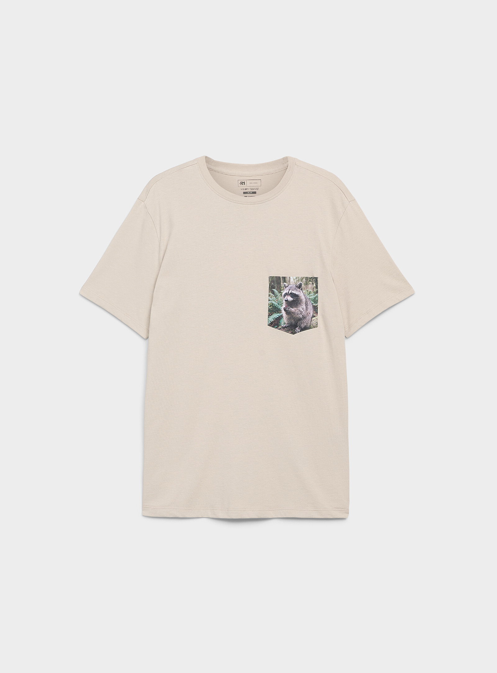Printed-pocket T-shirt<br><b>Standard fit</b>