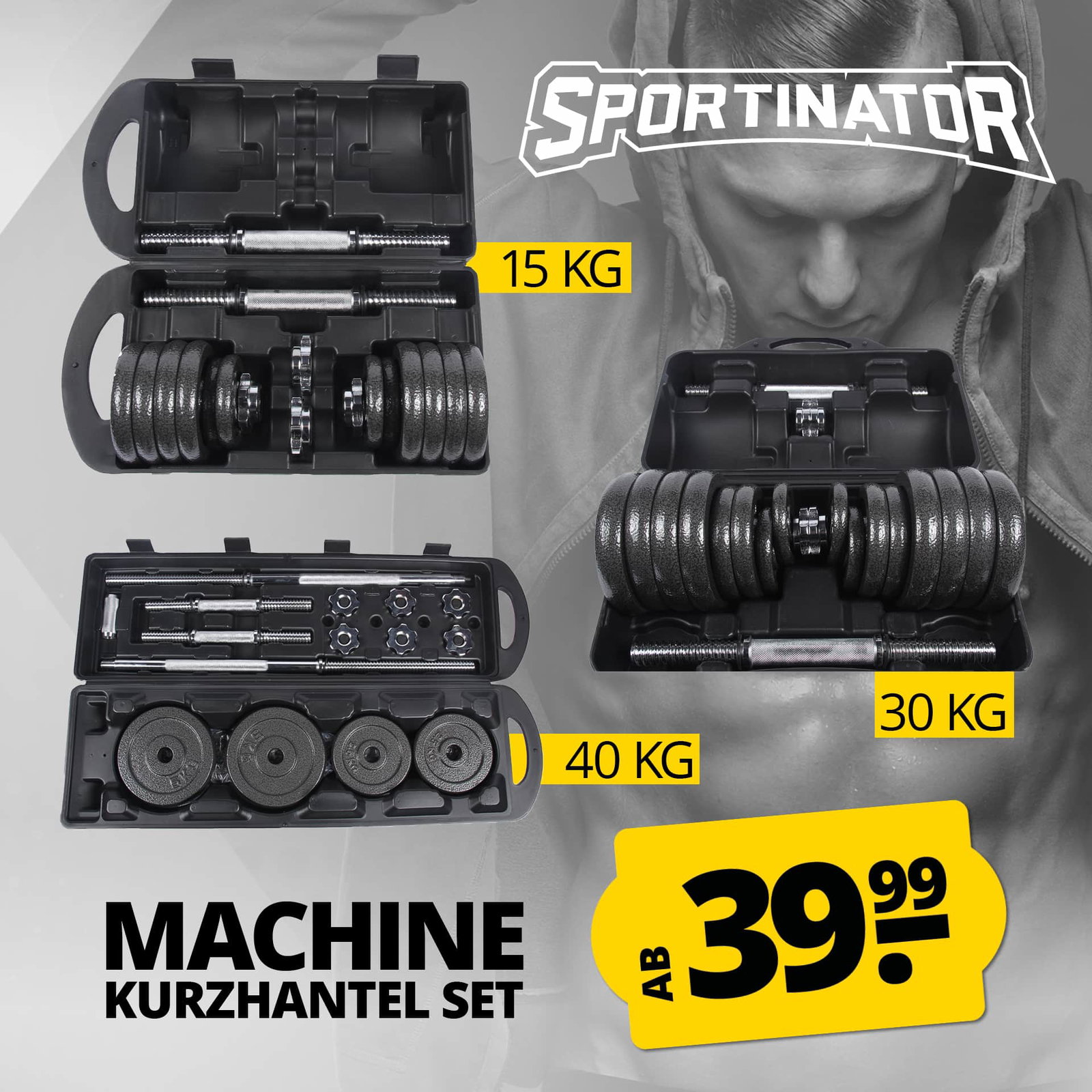 SPORTINATOR "Machine" Kurzhantel Set