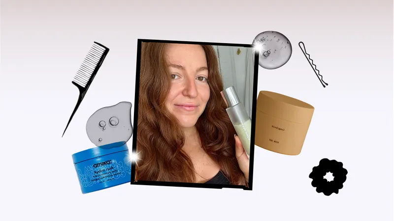 collage of products and editor