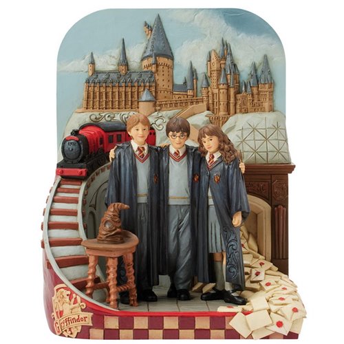 Harry Potter Trio Castle Scene Heartwood Creek Statue