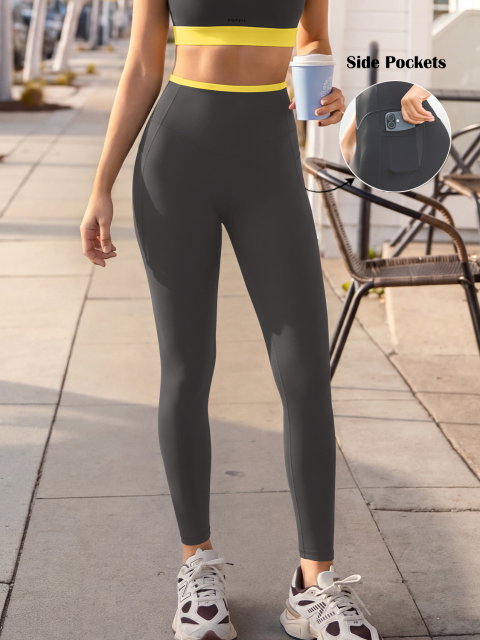 Sporty Plain Sports  Leggings