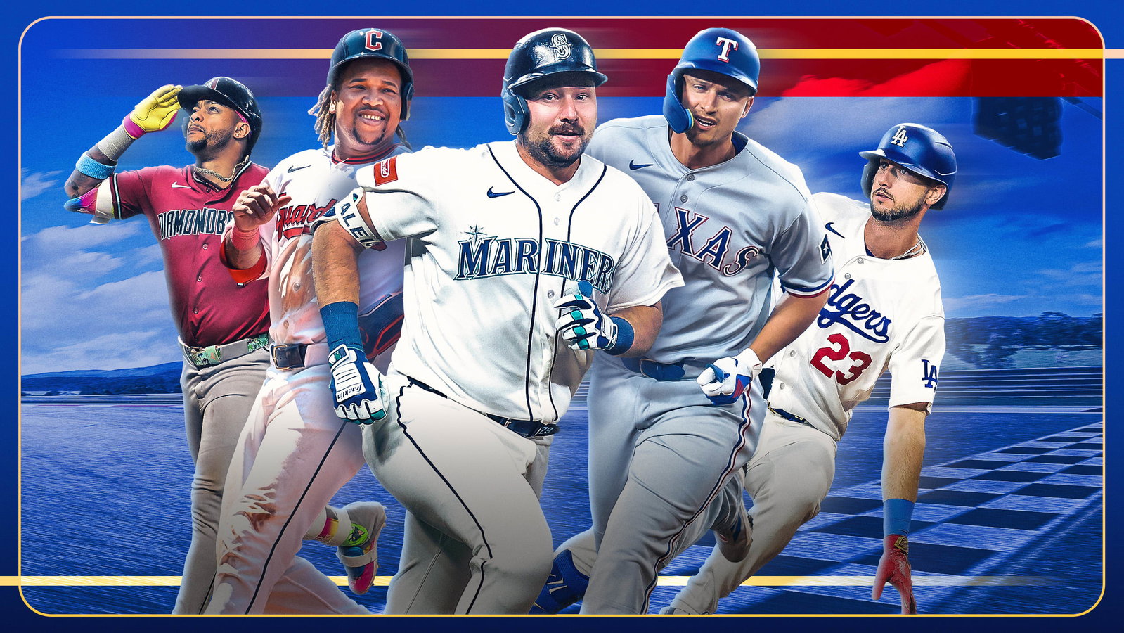Ketel Marte, José Ramírez, Cal Raleigh, Corey Seager and Kyle Tucker