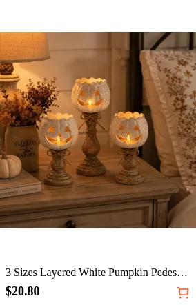 3 Sizes Layered White Pumpkin...