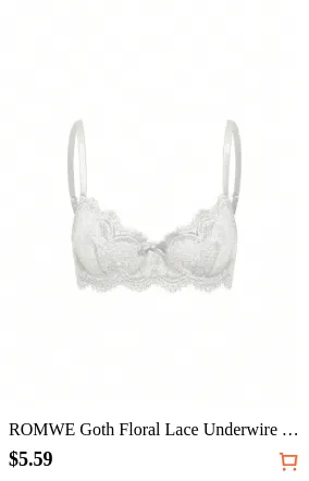 ROMWE Goth Floral Lace Underwire...
