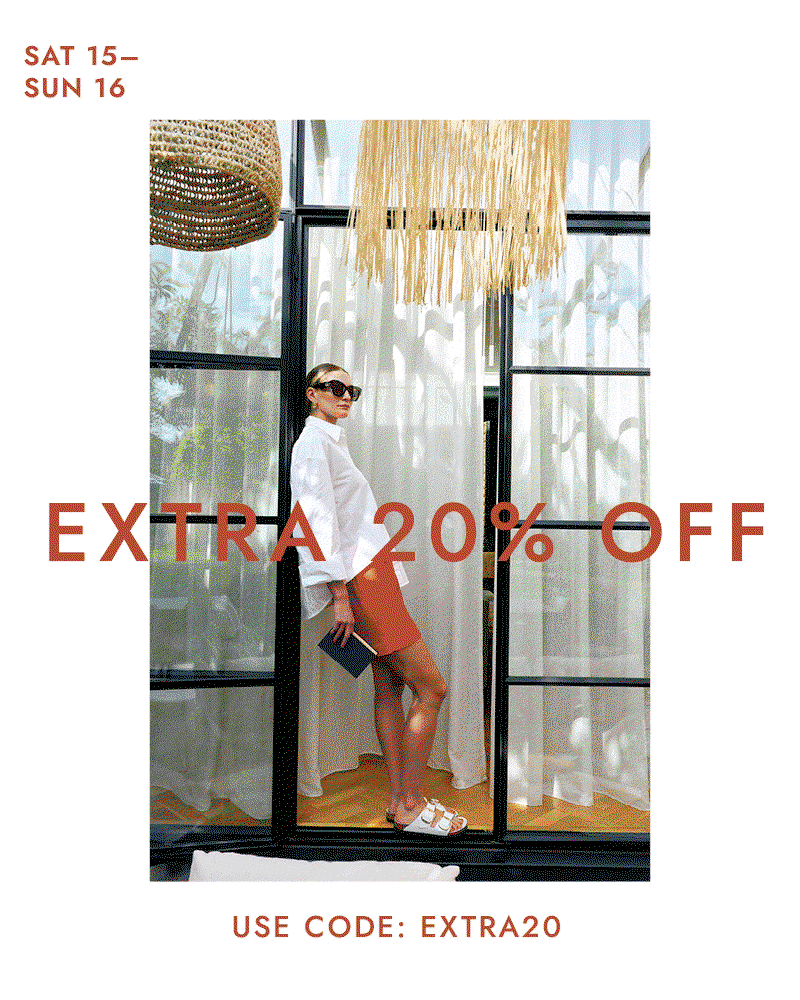 Use Code EXTRA20 this weekend