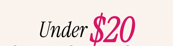 Under $20