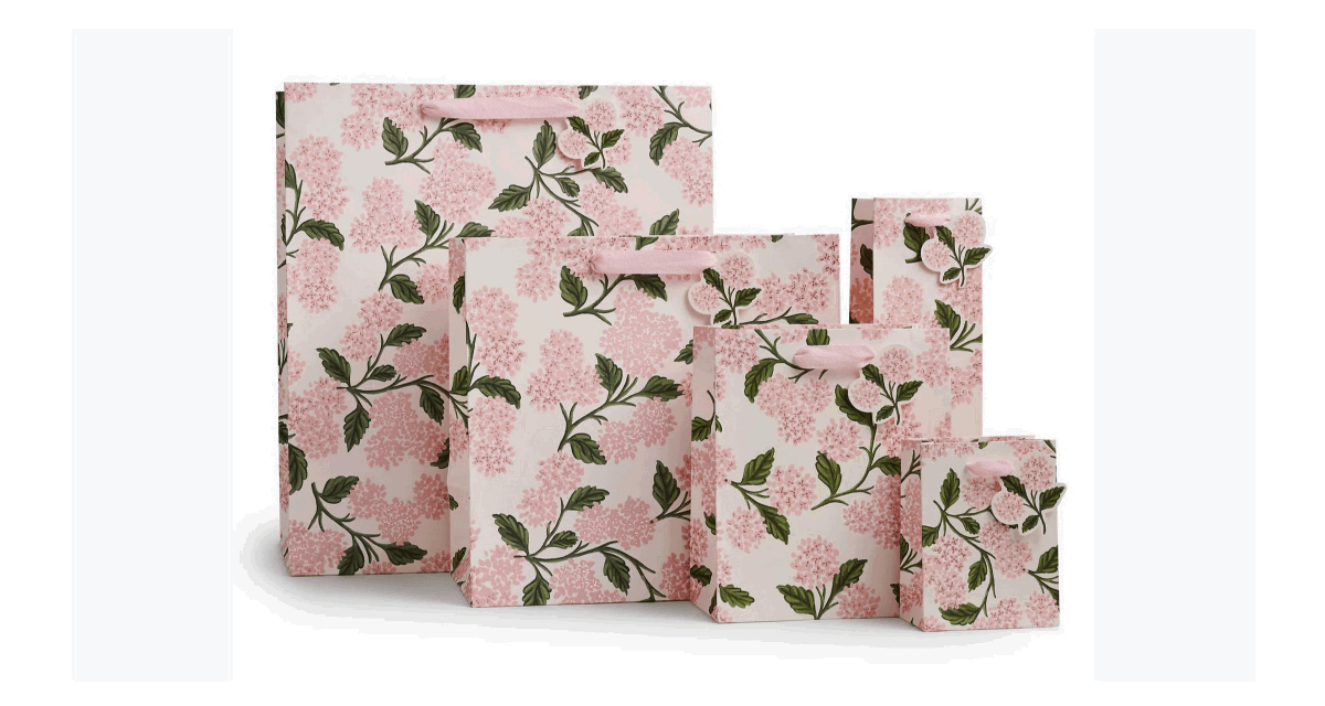 Pink Hydrangea Extra Large Gift Bag