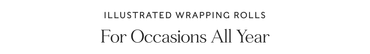 ILLUSTRATED WRAPPING ROLLS - For Occasions All Year