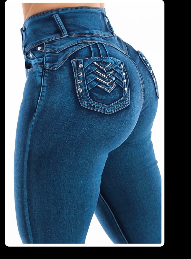 MX JEANS Levantacola Super High Waisted Stretch
