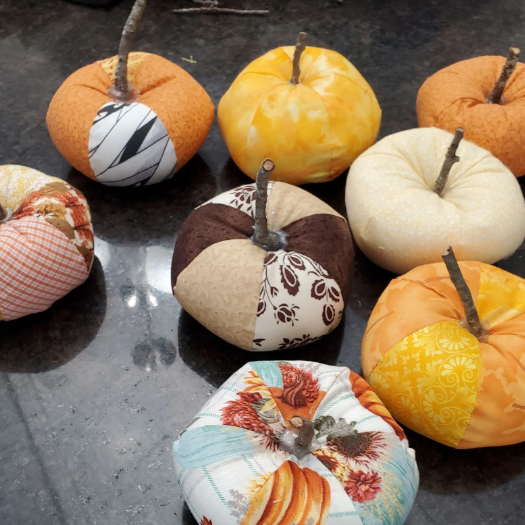 Orange Peel Pumpkins Show & Tell by Anna D