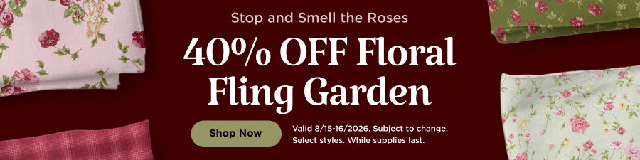 40% Off Floral Fling Garden. Shop now. Valid through 8/16/26. Subject to change. Select styles. While supplies last.