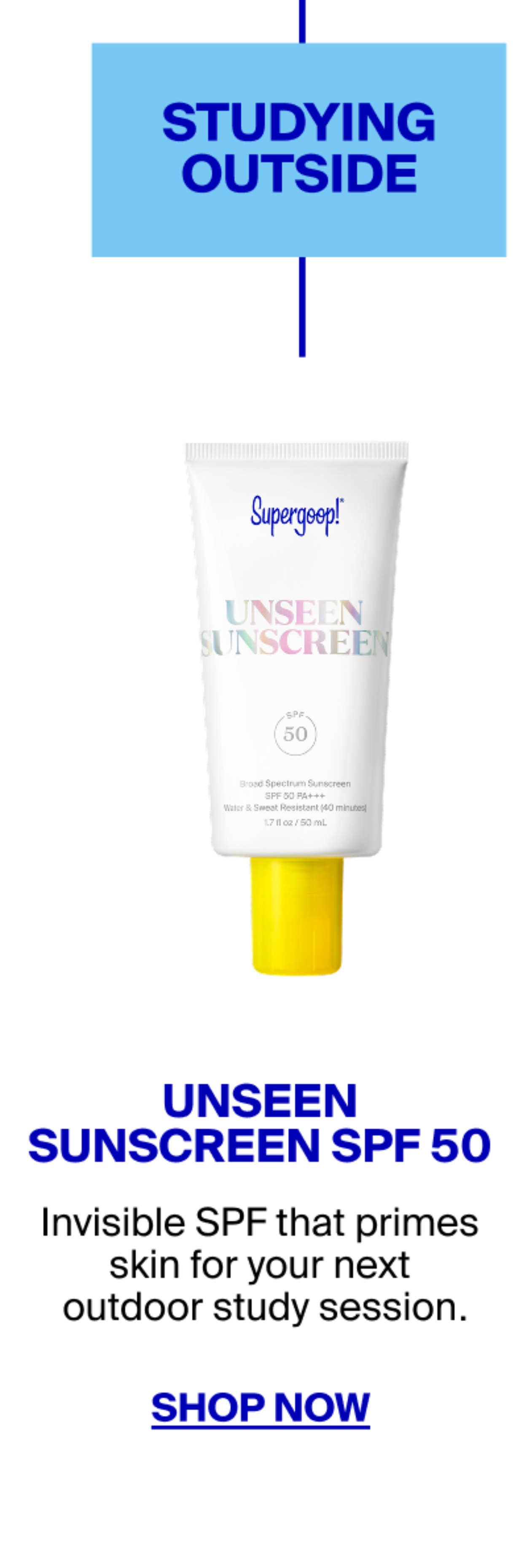 Unseen Sunscreen SPF 50