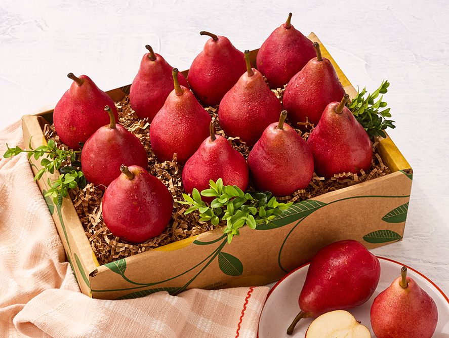 12 Holiday Red Pears