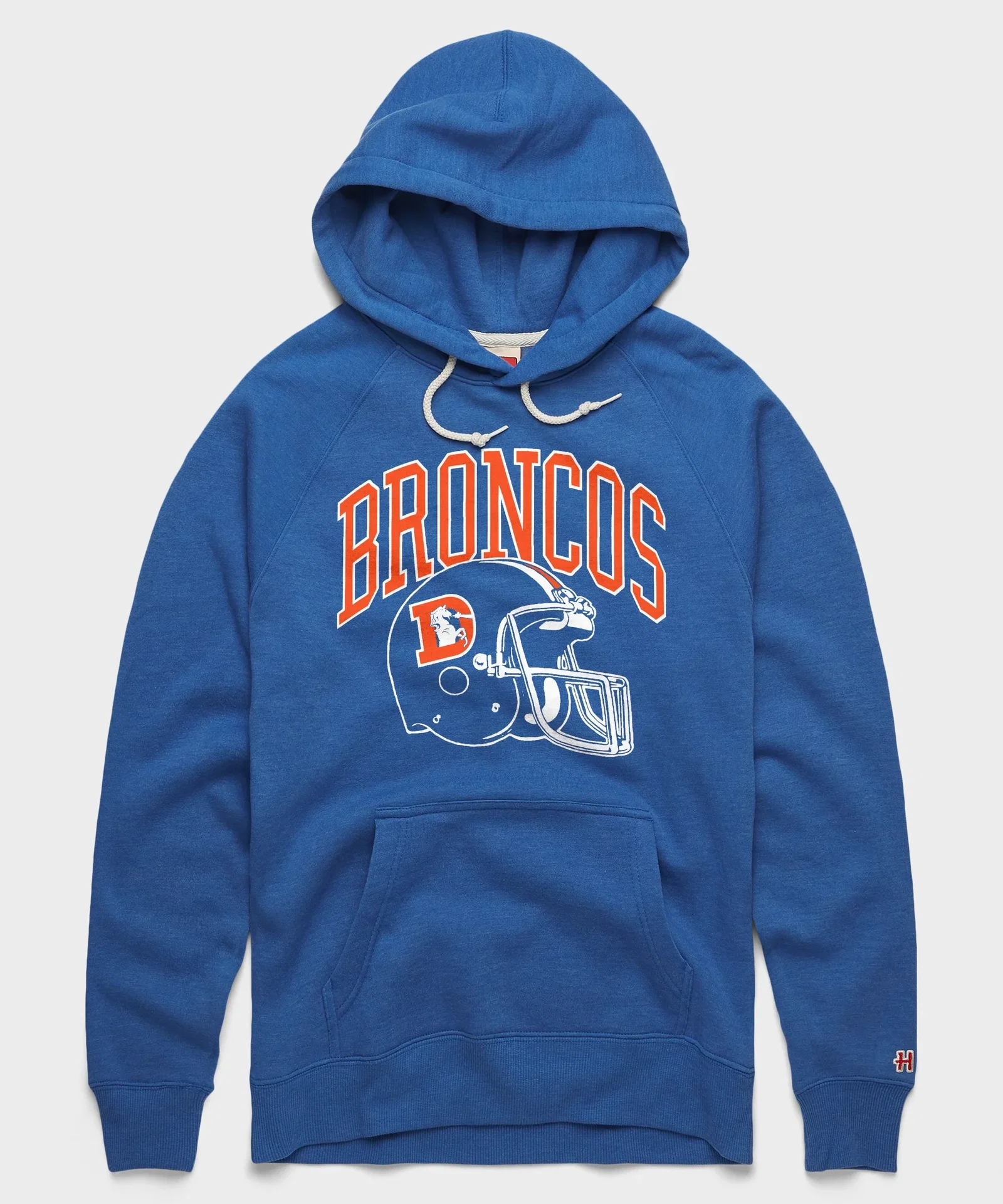 Image of Denver Broncos Helmet Retro Hoodie