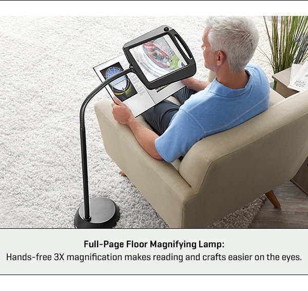 Full-Page Floor Magnifying Lamp