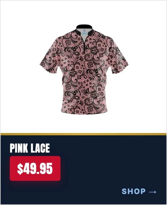 Pink Lace Fast Track CoolWick Bowling Jersey