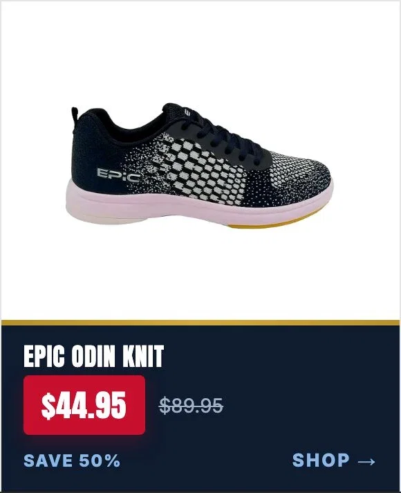 Epic Men's Odin Knit Black Right Hand Bowling Shoes