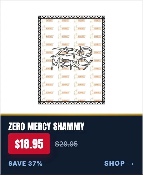 Hammer Zero Mercy Black Orange SD Leather Bowling Shammy