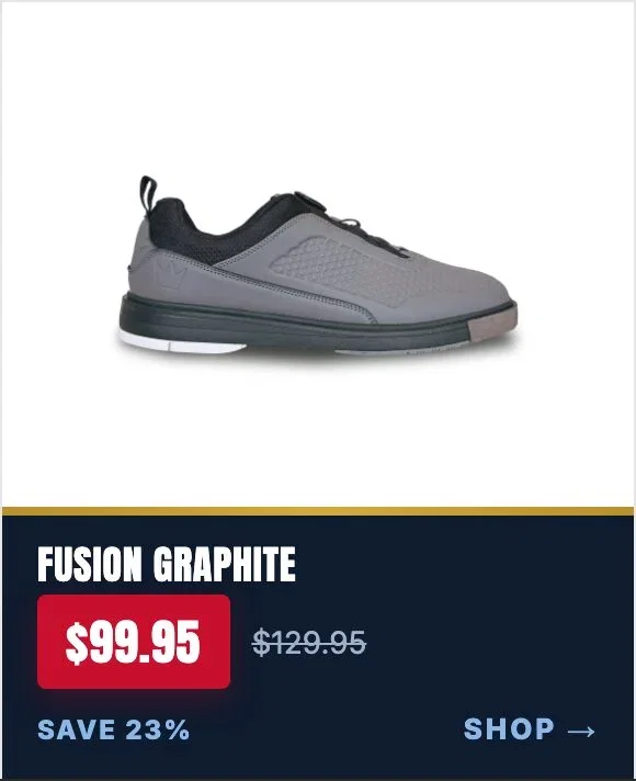 Brunswick Men's Fusion Graphite Right Hand Bowling Shoes