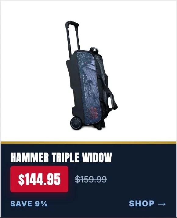 Hammer Hybrid Triple Black Widow 3 Ball Bowling Bag