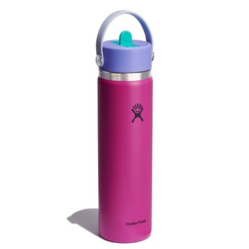 Hydro Flask 24oz Wide Mouth Flex Straw Water Bottle Holiday Punch