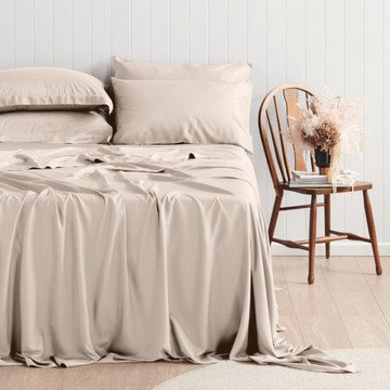 6 Piece Set: Organic Bamboo Blend Deep Pocket Sheet Set | 18 Colors