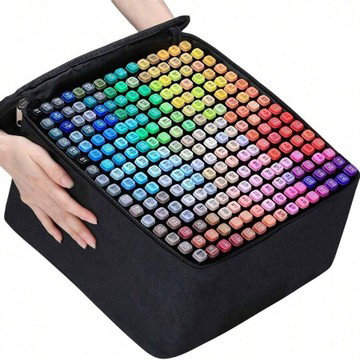 120 Color Dual Tip Art Markers for Kids & Adults, Drawing & Painting Pens with Case