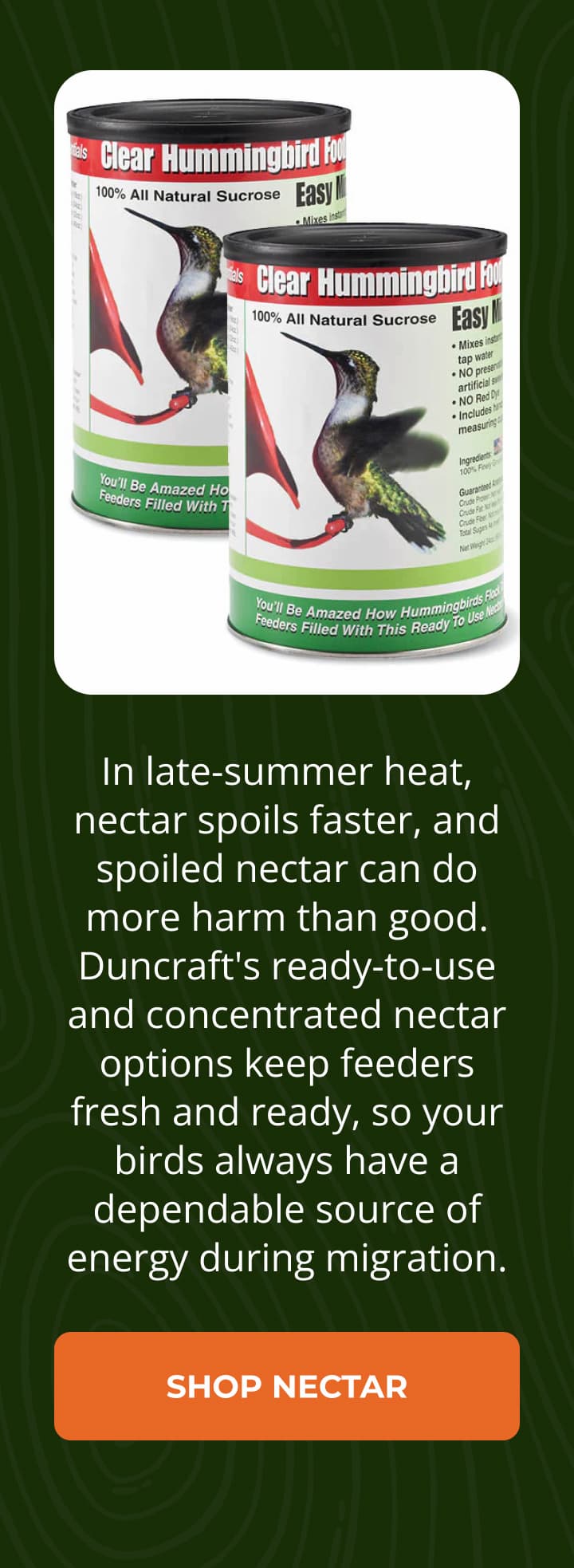 FRESH NECTAR MATTERS RIGHT NOW