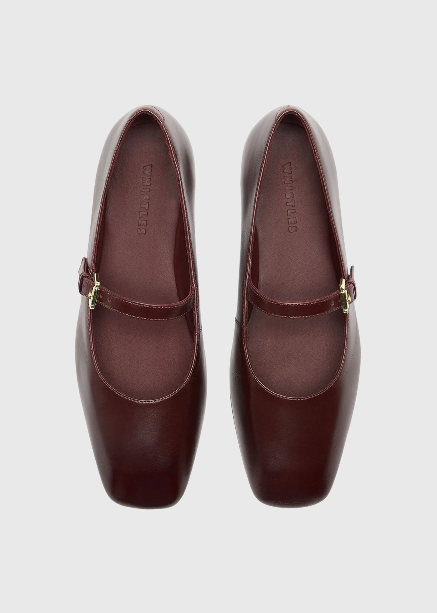 Burgundy Mary Jane Ballet Pump