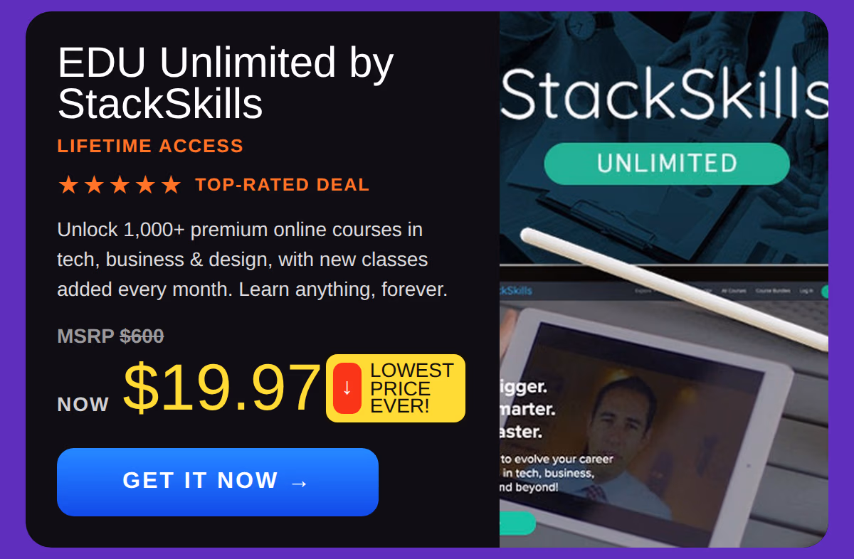 EDU Unlimited by StackSkills: Lifetime Access