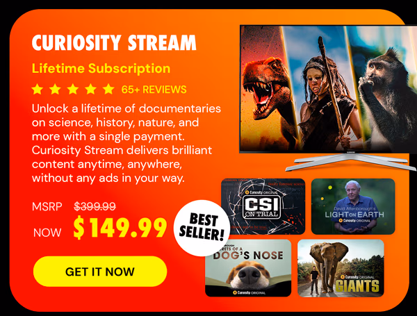 Curiosity Stream Standard Plan: Lifetime Subscription
