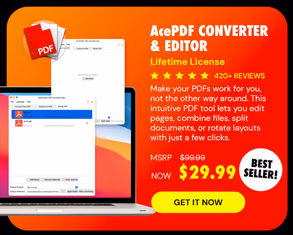 AcePDF Converter & Editor: Lifetime License