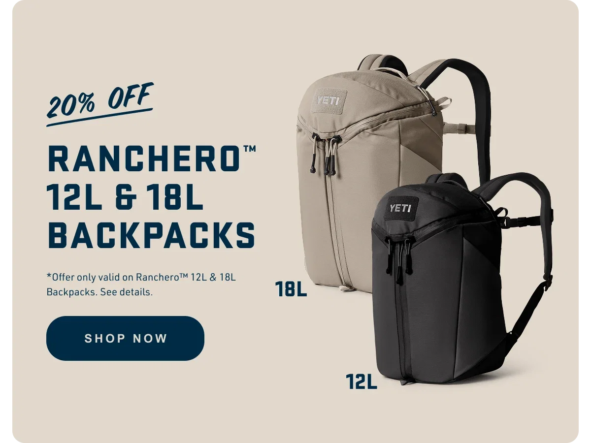 20% Off Ranchero™ 12L & 18L Backpacks