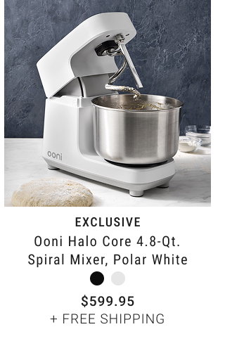 exclusive - Ooni Halo Core 4.8-Qt. Spiral Mixer, Polar White - Starting at $599.95 + free shipping