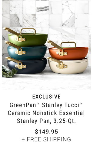 exclusive - GreenPan™ Stanley Tucci™ Ceramic Nonstick Essential Stanley Pan, 3.25-Qt. - Starting at $149.95 + free shipping