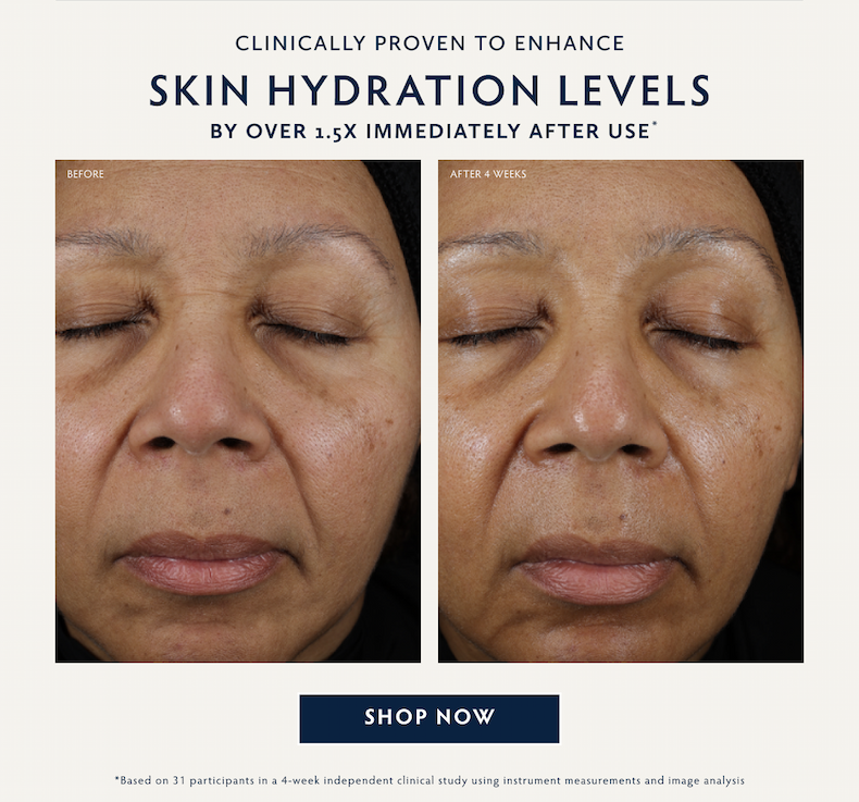 Clinically Proven to Enhance Skin Hydration Level 1.5x after use