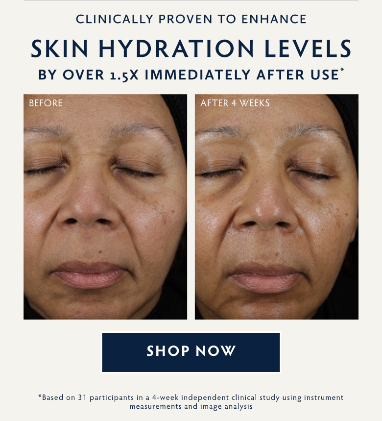 Clinically Proven to Enhance Skin Hydration Level 1.5x after use
