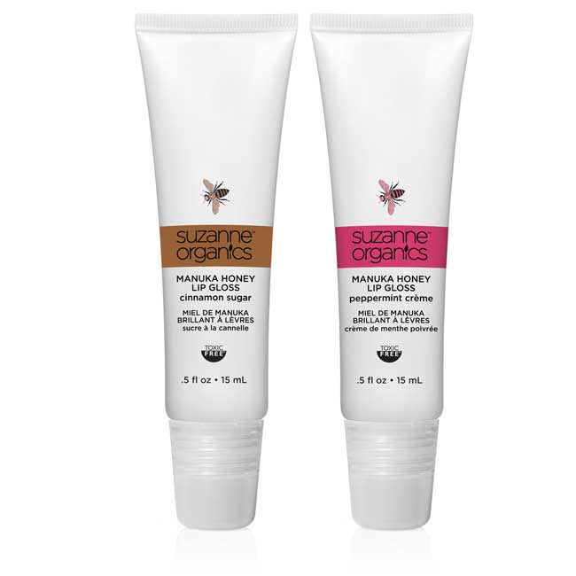 Image of Cinnamon Sugar & Peppermint Crème Manuka Honey Lip Gloss Duo