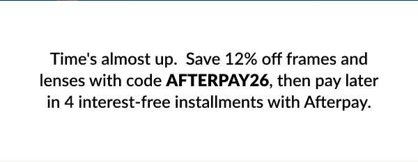 Save 12% before its too late