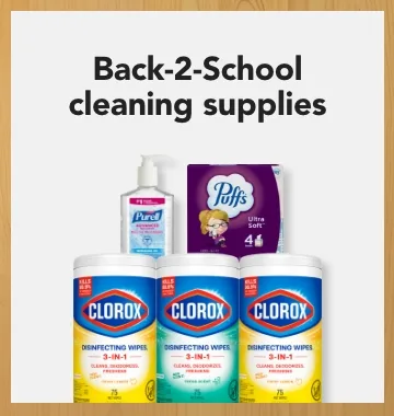 back 2 school cleaning supplies