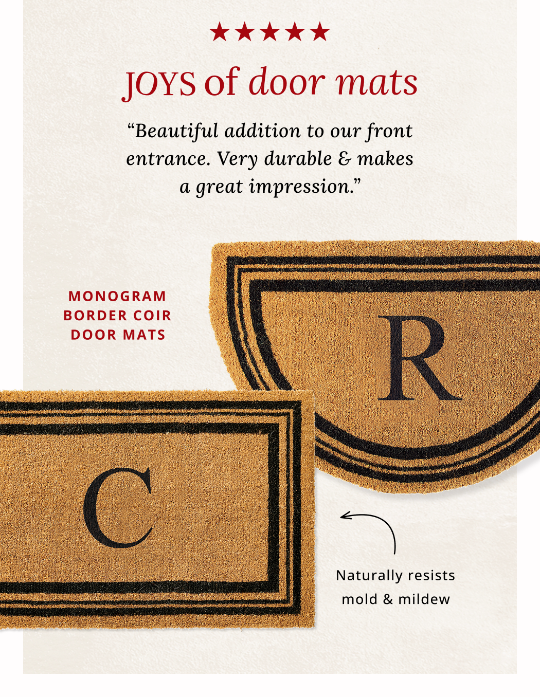 Shop Monogram Coir Door Mats