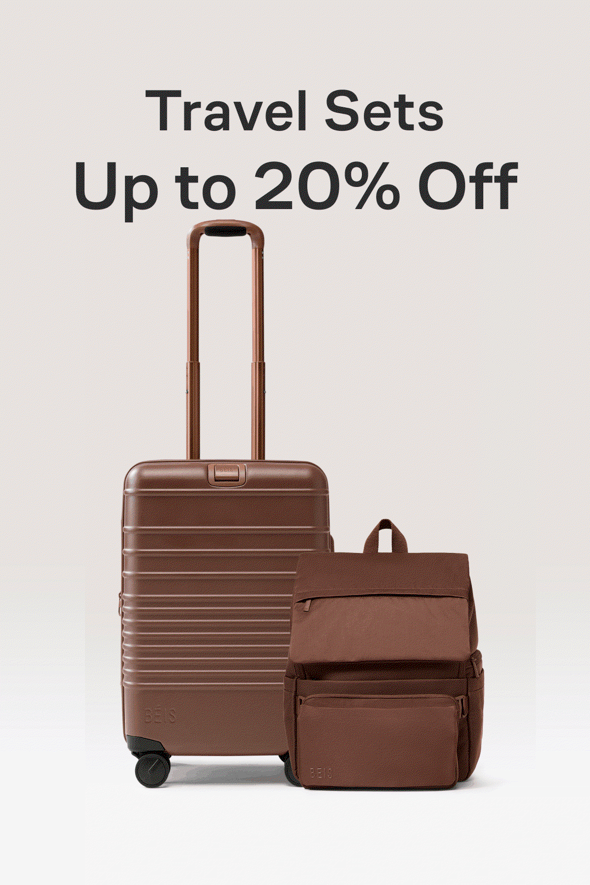 Travel sets up to 20% off