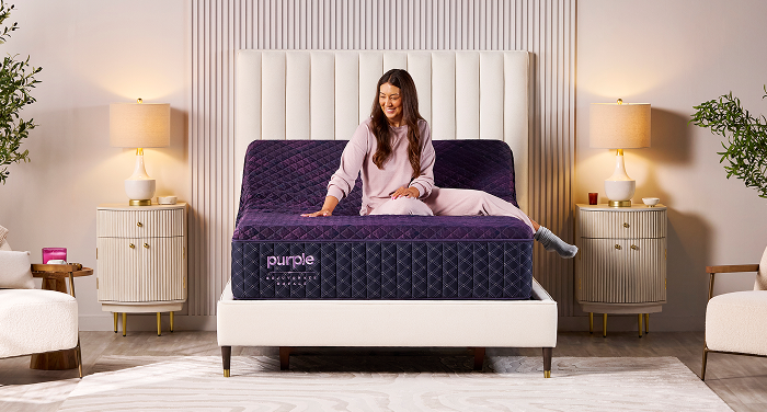 Save up to $1,599 on the new Purple Rejuvenate Royale + $300 Instant Gift with select adjustable bases.