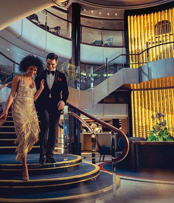 A couple at Grand Lobby
