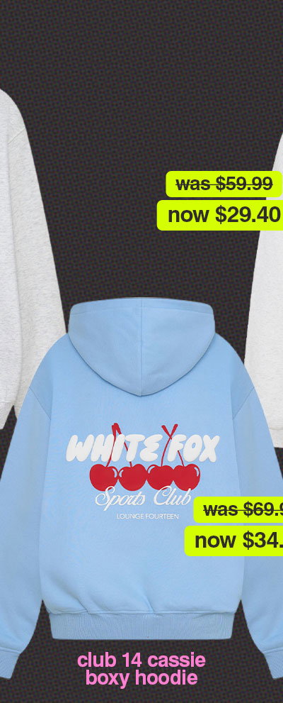 CLUB 14 CASSIE BOXY HOODIE