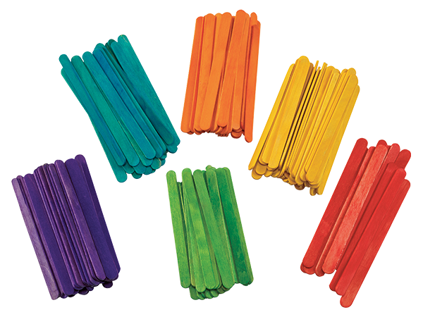 Colorations® Colored Regular Craft Sticks - 150 Pieces