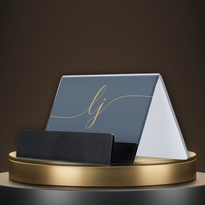 A business card holder