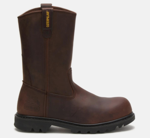 CAT Footwear - Men's Revolver Steel Toe Work Boot - Brown colorway.