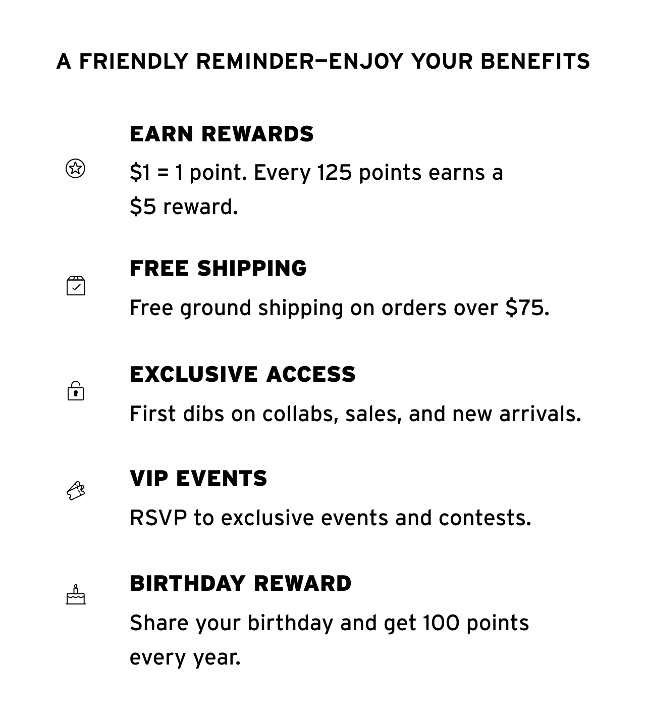 ENJOY YOUR BENEFITS